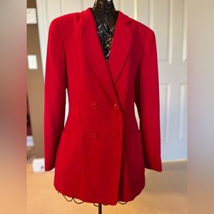 Beautiful red blazer jacket.